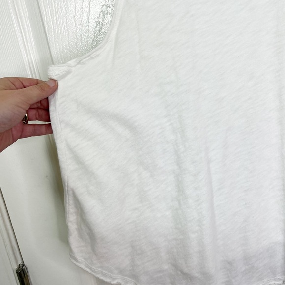 NWT Hello Nite! Revolve Racerback Burnout Lounge Tank Top in Ivory Size S - Picture 4 of 8